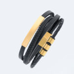 ShadowLayer Leather Wrap Bracelet